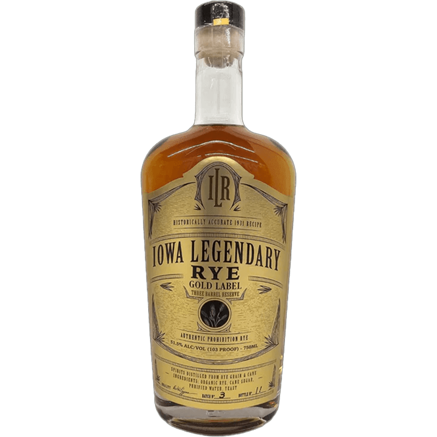Iowa Legendary Rye Gold Label Whiskey