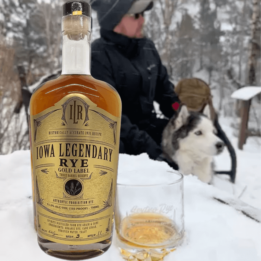 Iowa Legendary Rye Gold Label Whiskey