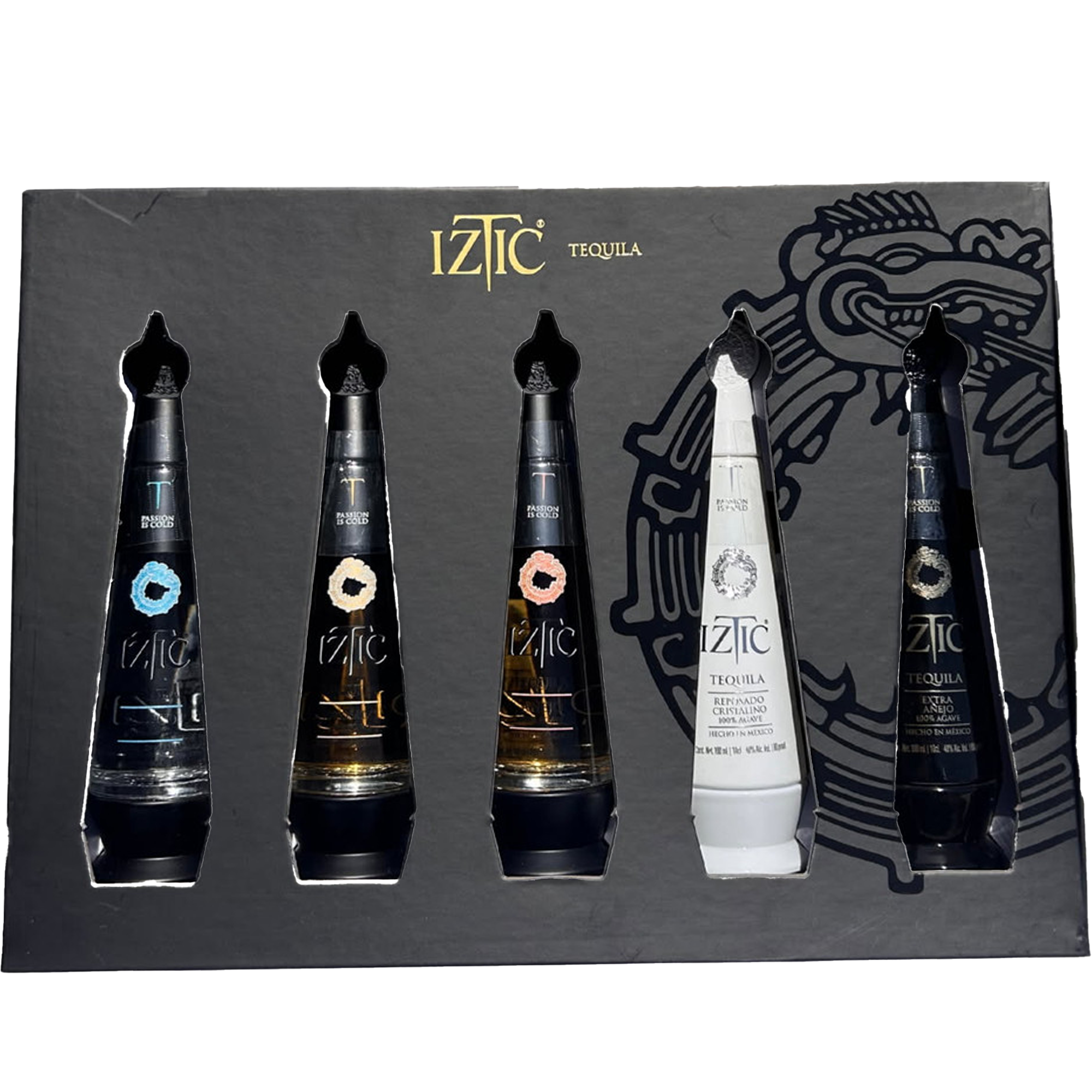 Iztic Five Stage Tequila 100ml Gift Pack