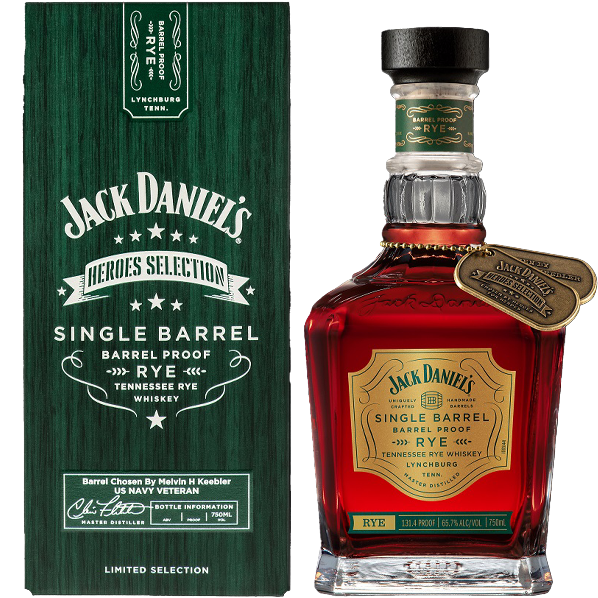 Jack Daniel's Heroes Selection Single Barrel Proof Rye