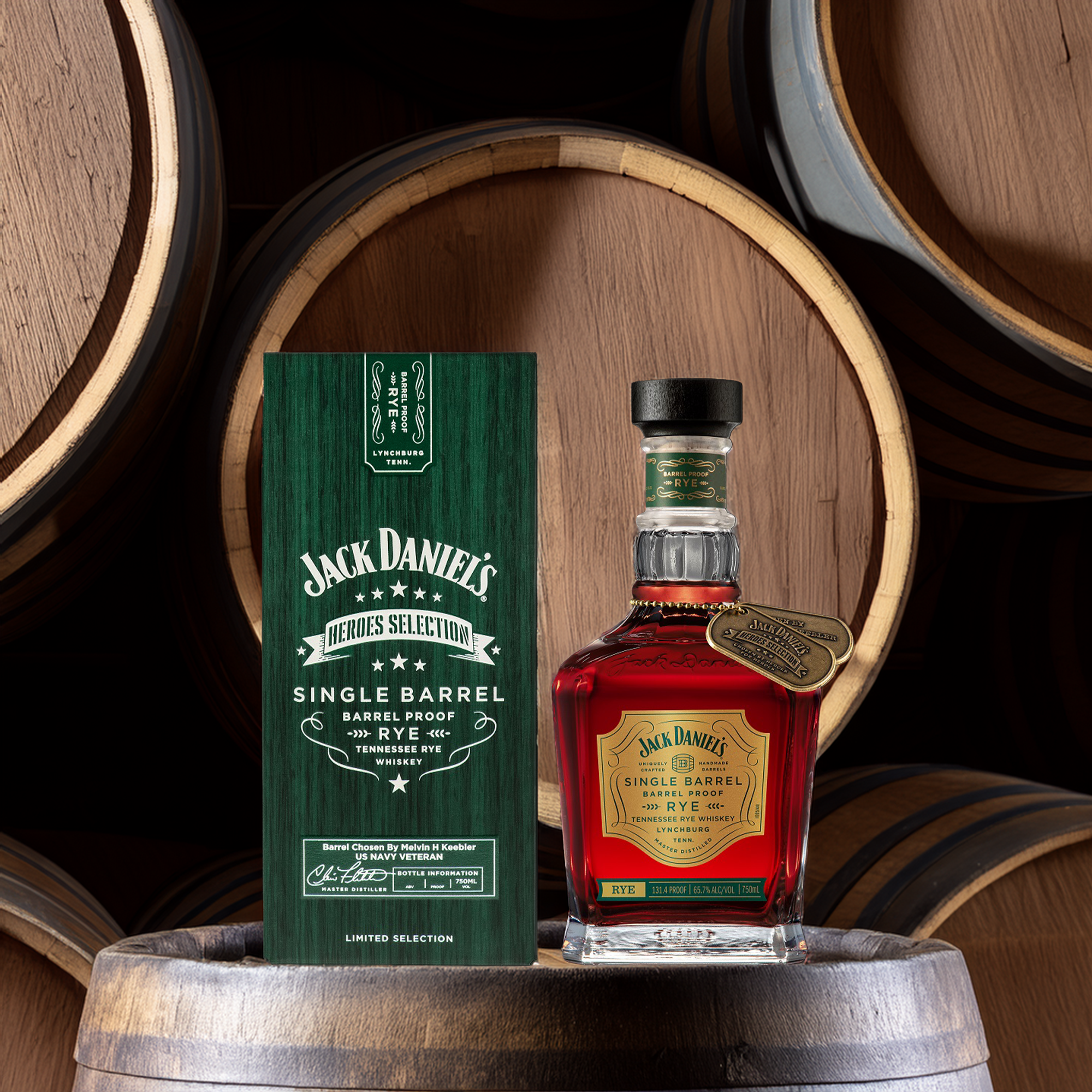 Jack Daniel's Heroes Selection Single Barrel Proof Rye