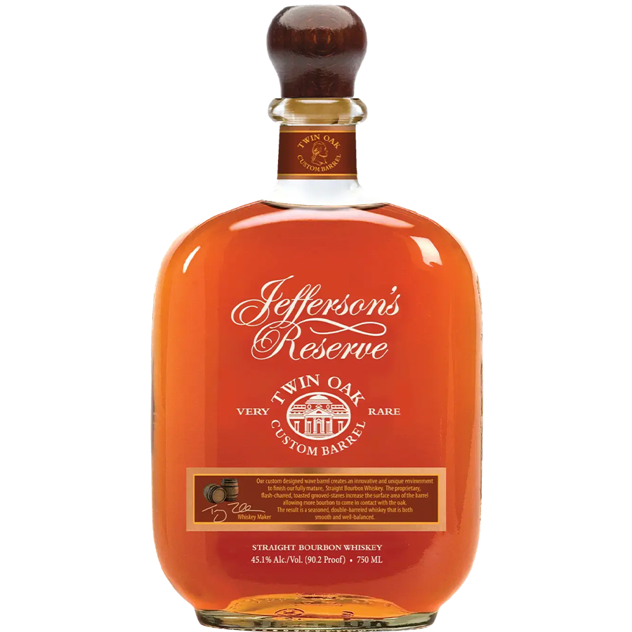 Jefferson's Reserve Twin Oak Non-Chill Filtered Bourbon