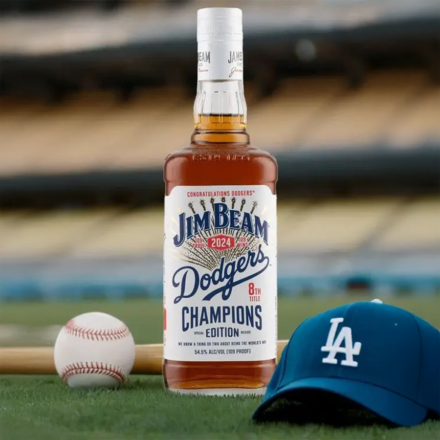 Jim Beam Dodgers 8th Title Champions 2024 Edition Bourbon