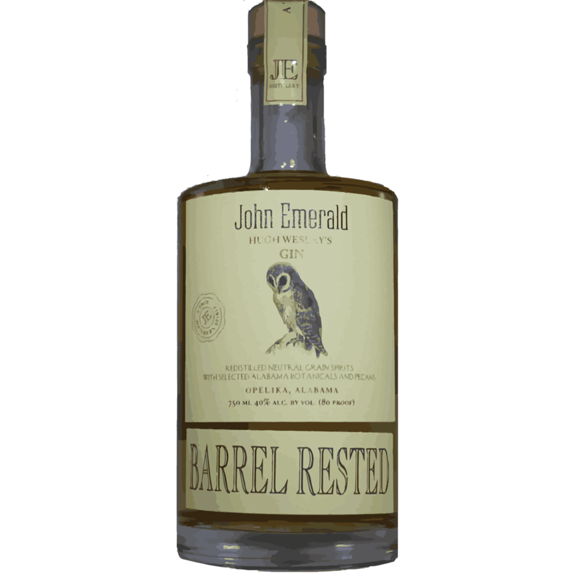 John Emerald Hugh Wesley's Barrel Rested Gin