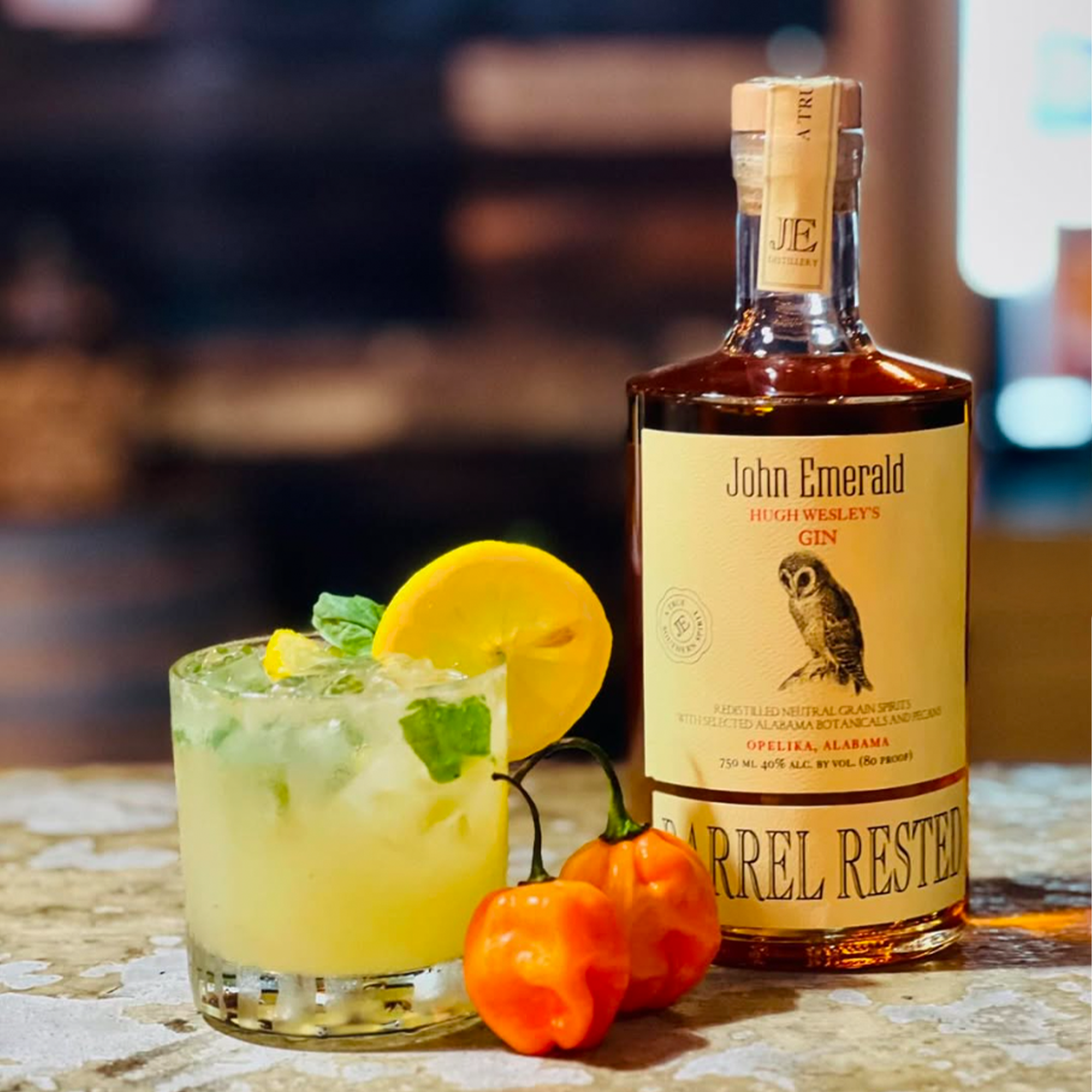 John Emerald Hugh Wesley's Barrel Rested Gin