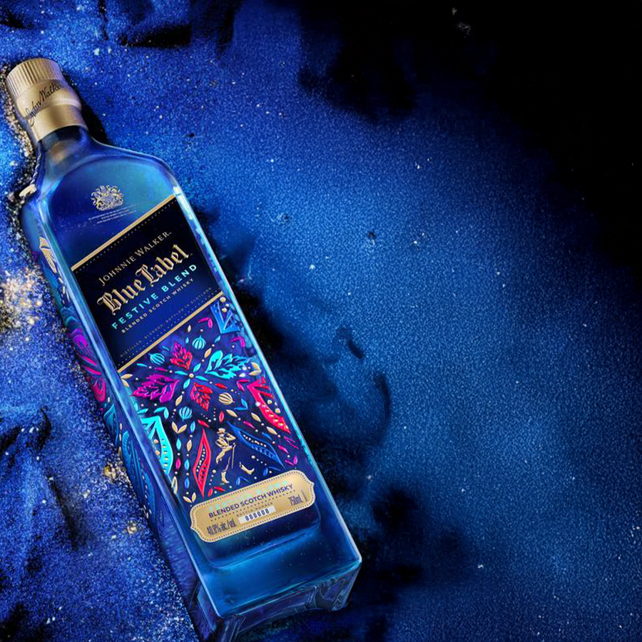 Johnnie Walker Blue Label Festive Blend Scotch