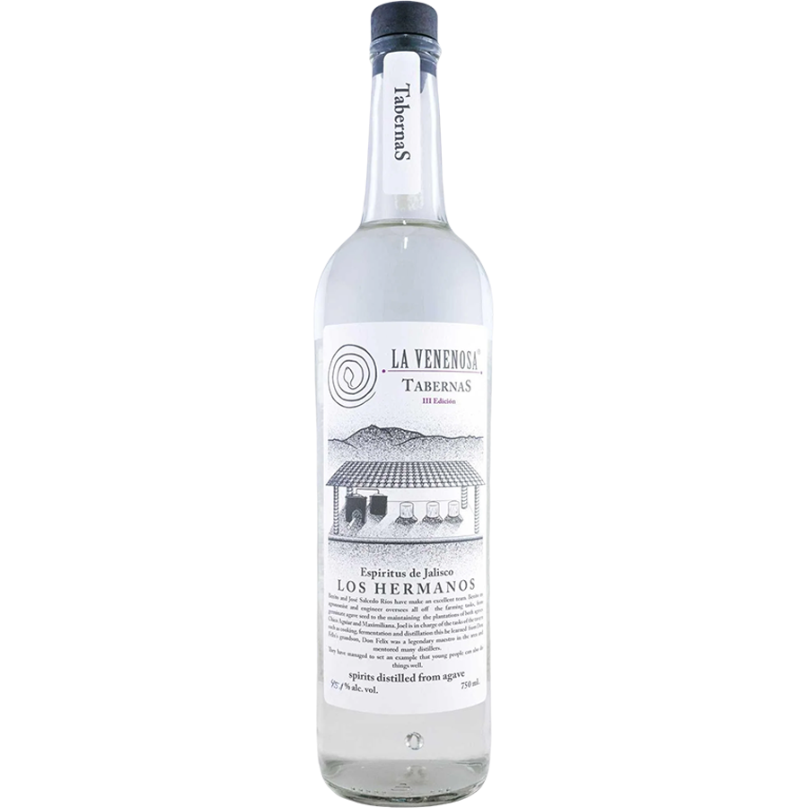 La Venenosa Tabernas Raicilla III Edition bottle image showcasing its unique design and branding.