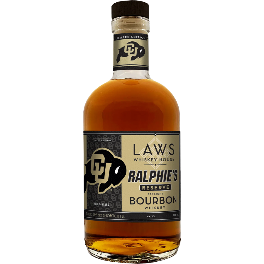 Laws Whiskey House Ralphie's Reserve Bourbon bottle showcasing limited edition straight bourbon whiskey.