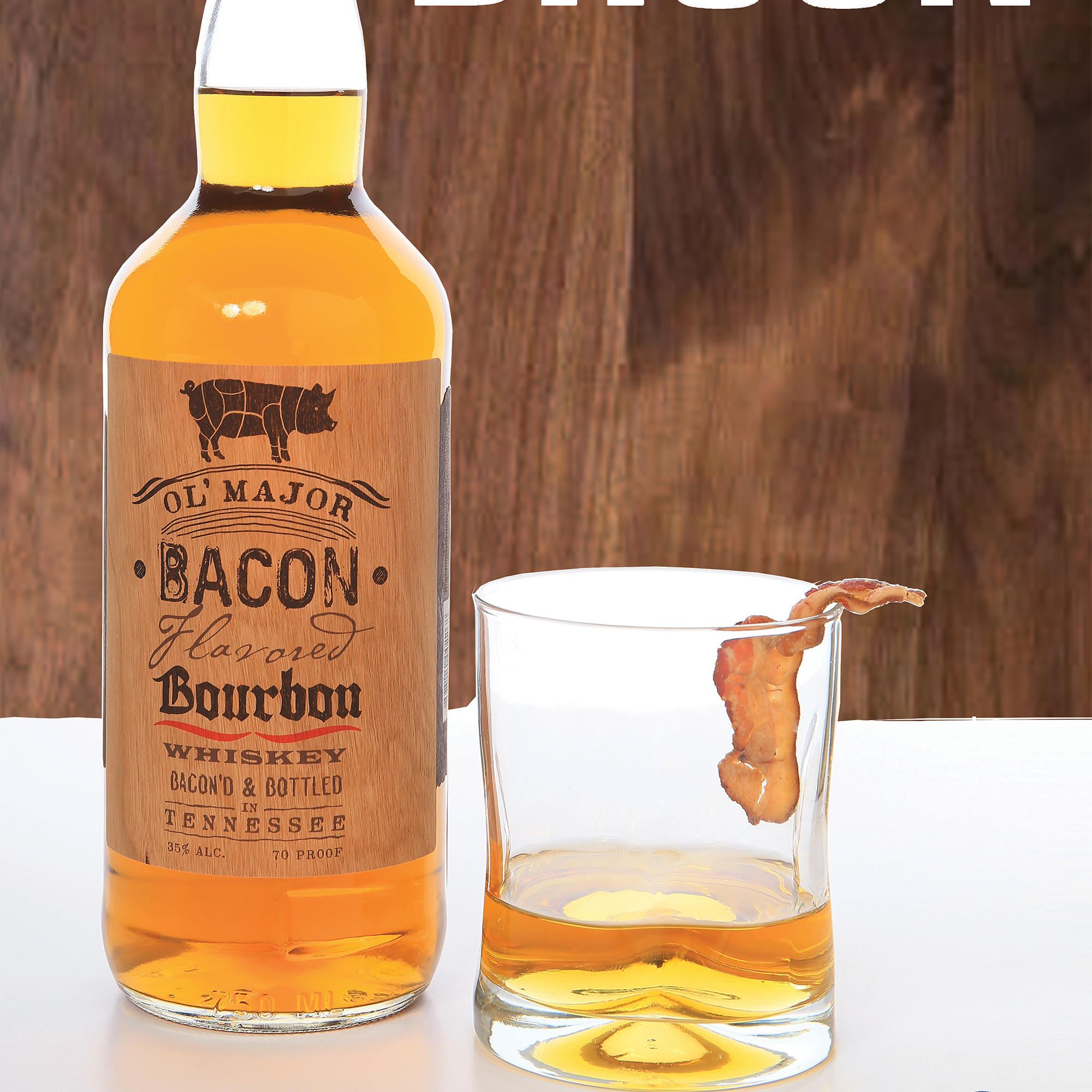 Ol' Major Bacon Flavored Bourbon