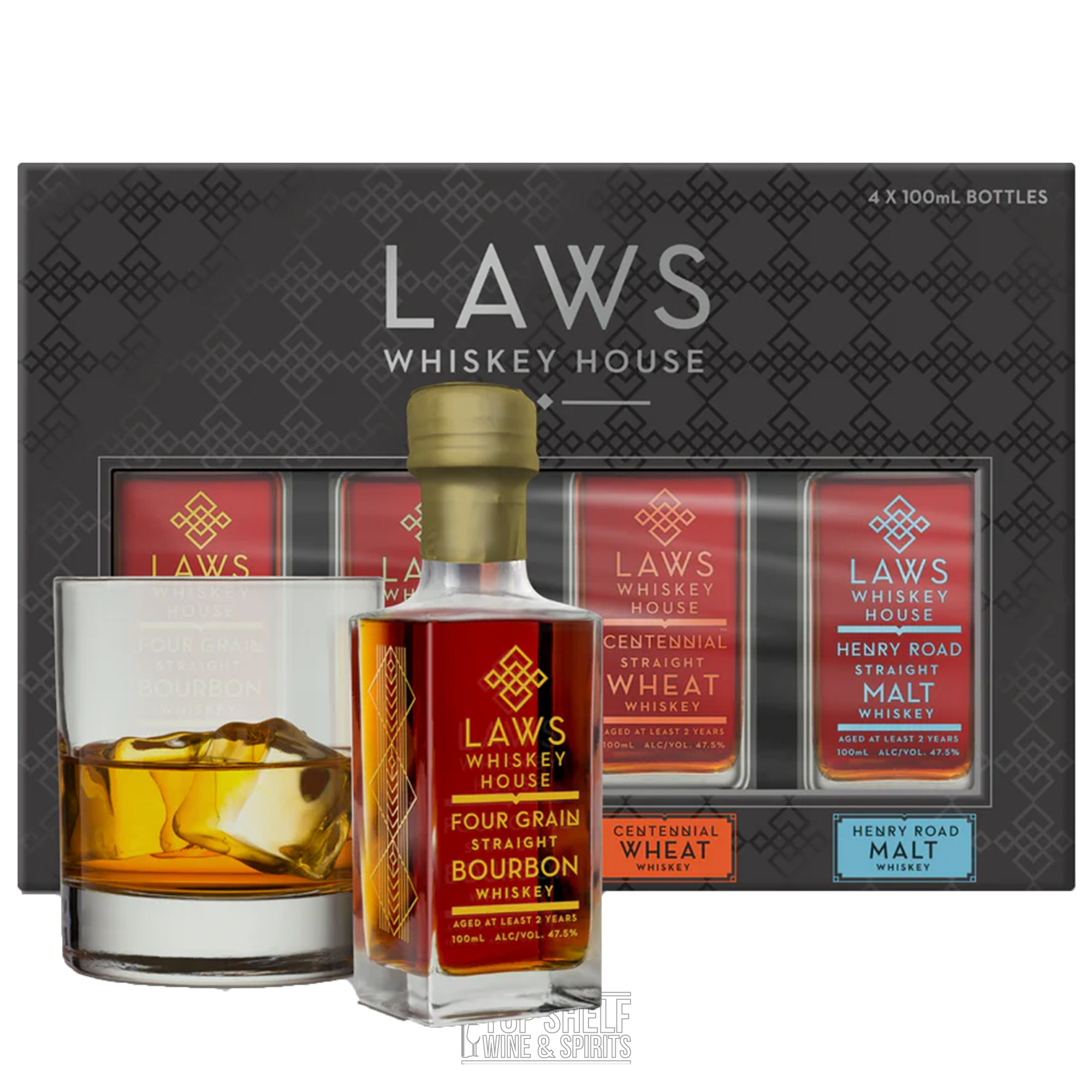 Laws Whiskey House Set (4 Pack) 100ml