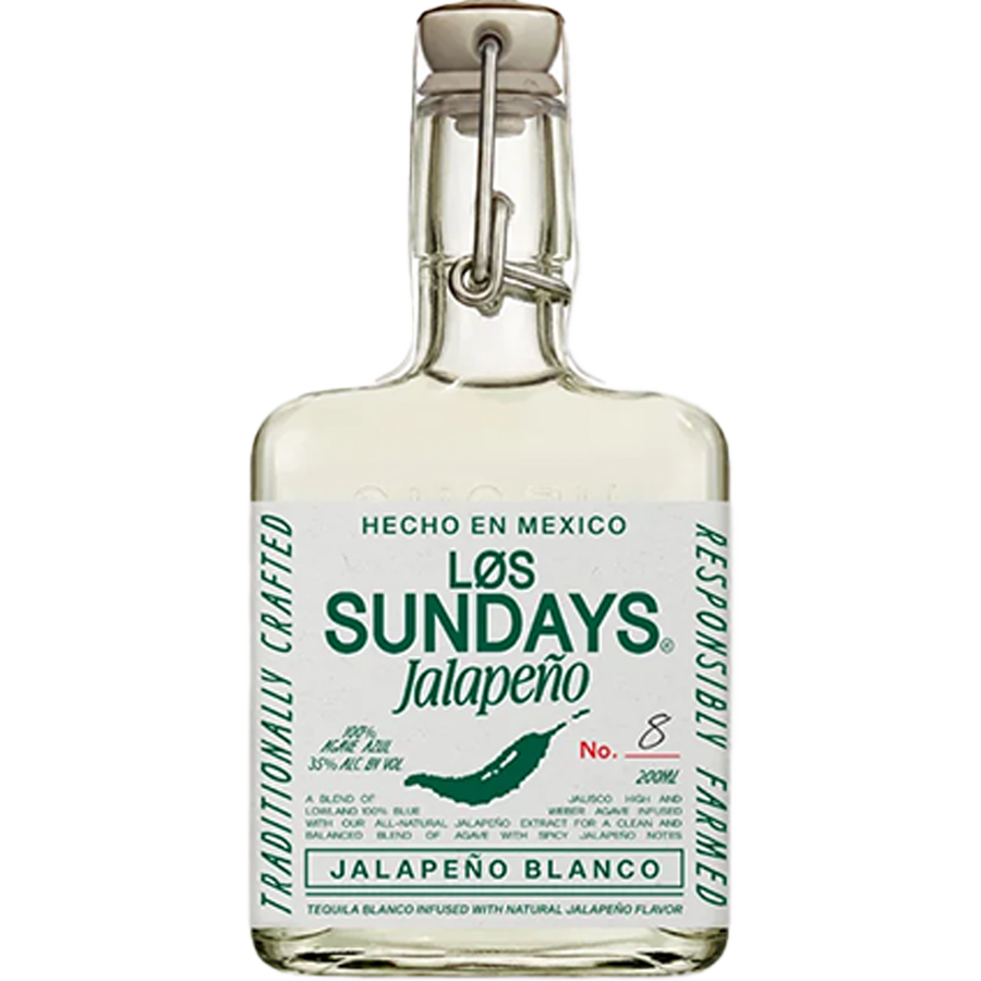 Los Sundays Jalapeño Blanco Tequila 200ml
