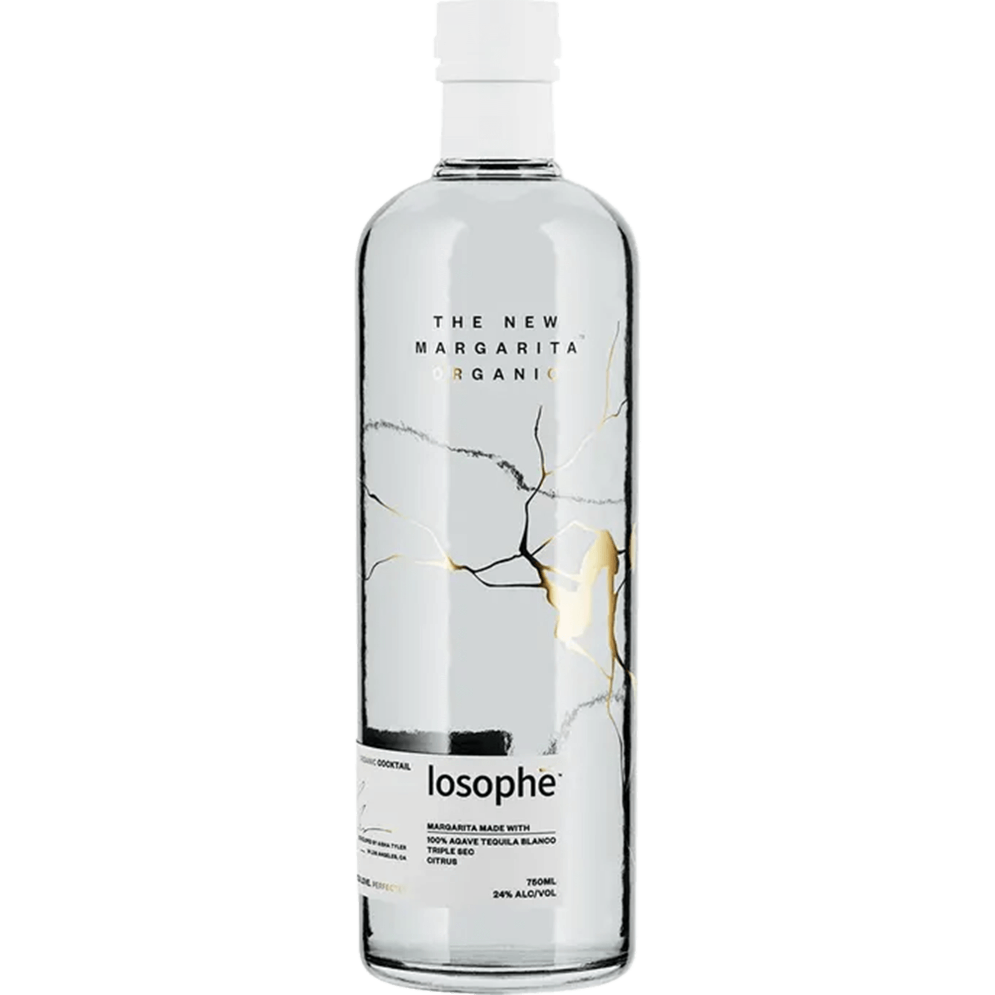 Losophe Margarita bottle made with organic 100% agave tequila, gluten-free, perfect for margarita lovers.