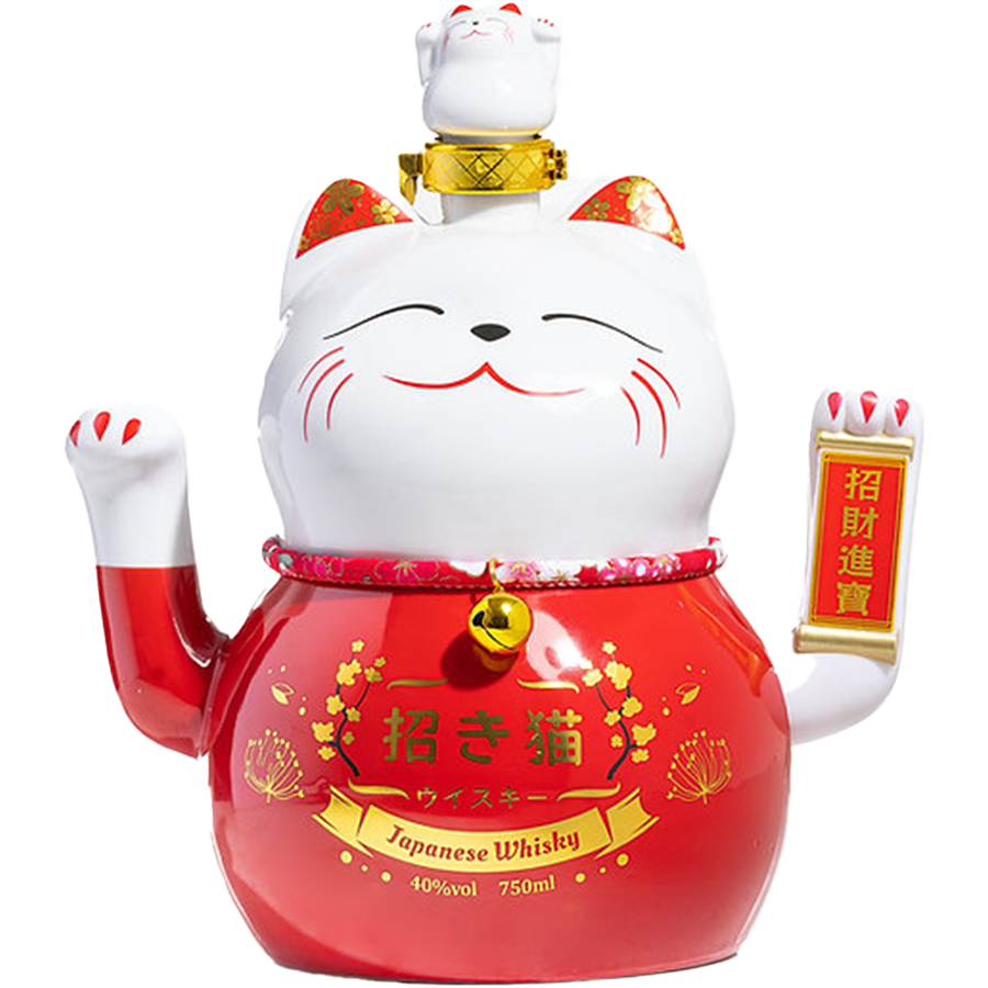 Lucky Cat Maneki-Neko Japanese Whisky