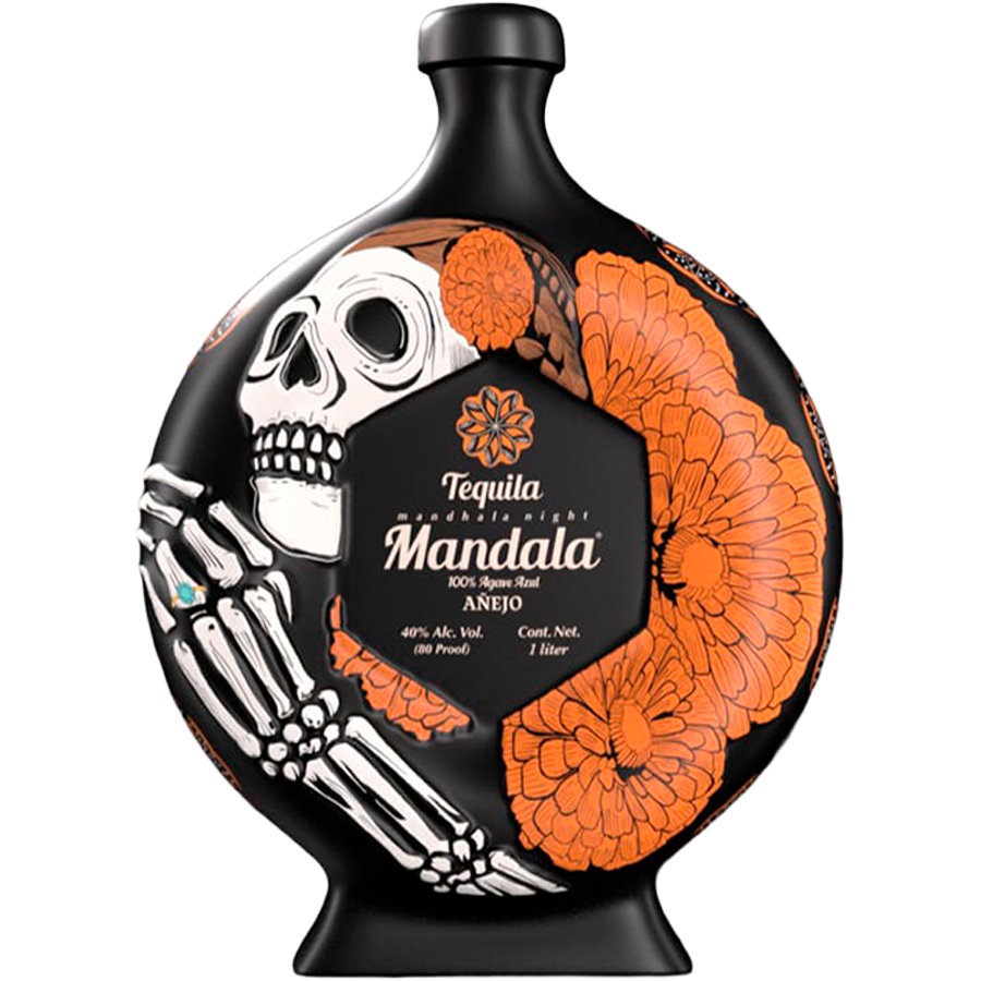 Mandala Dia De Los Muertos Orange Añejo 2025 Tequila 1L