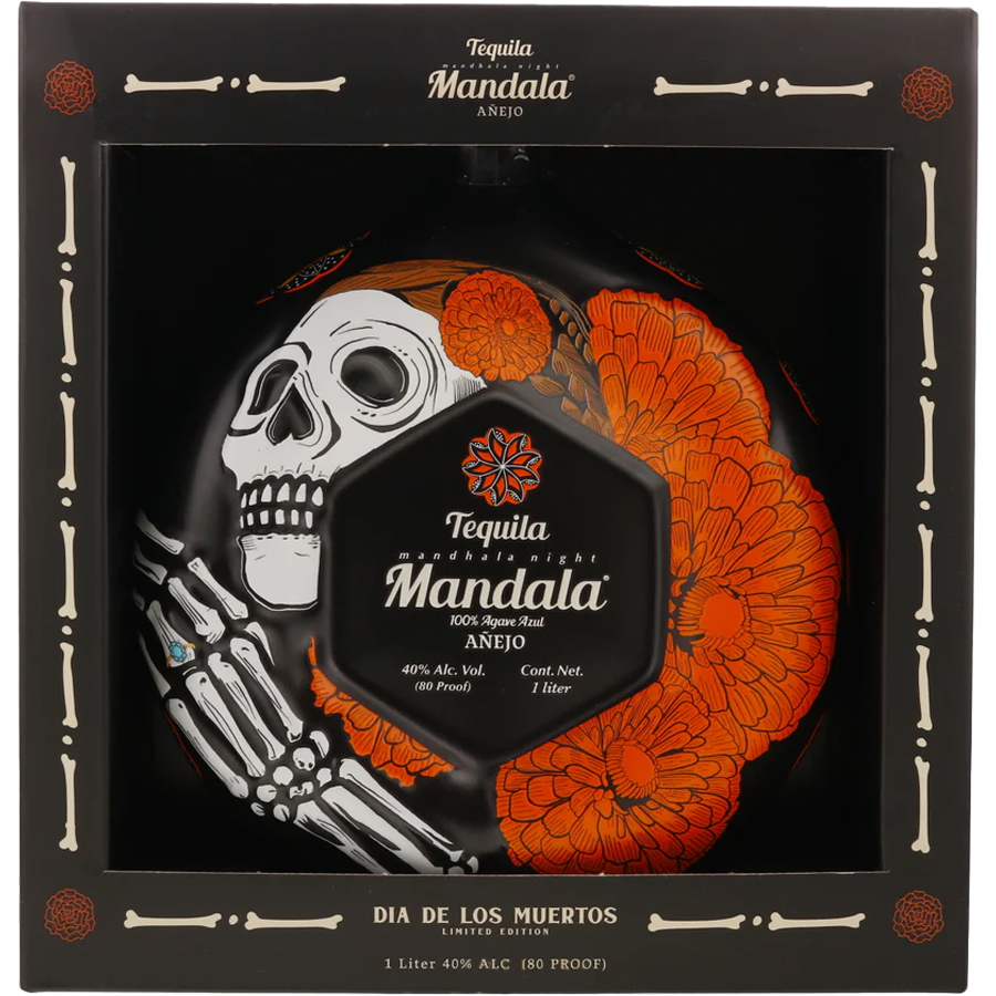 Mandala Dia De Los Muertos Orange Añejo 2025 Tequila 1L