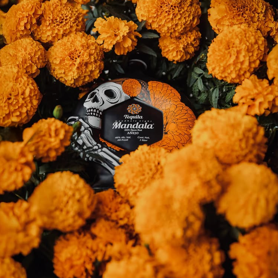 Mandala Dia De Los Muertos Orange Añejo 2025 Tequila 1L