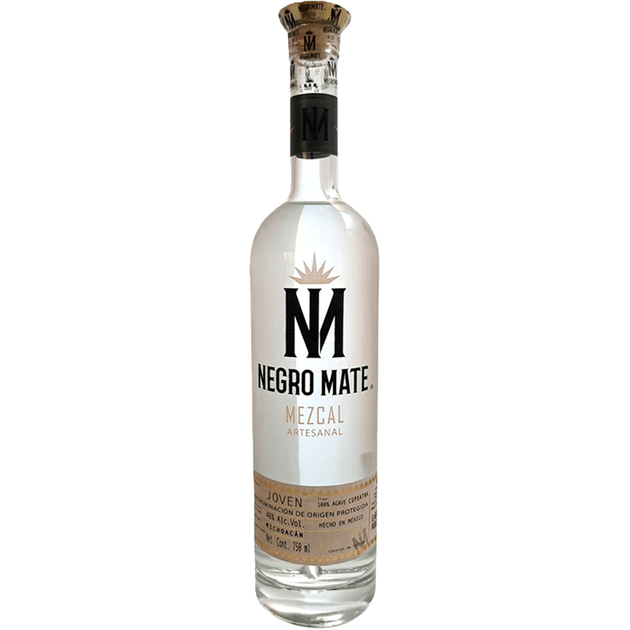 Negro Mate Mezcal bottle showcasing artisanal craftsmanship and premium quality.