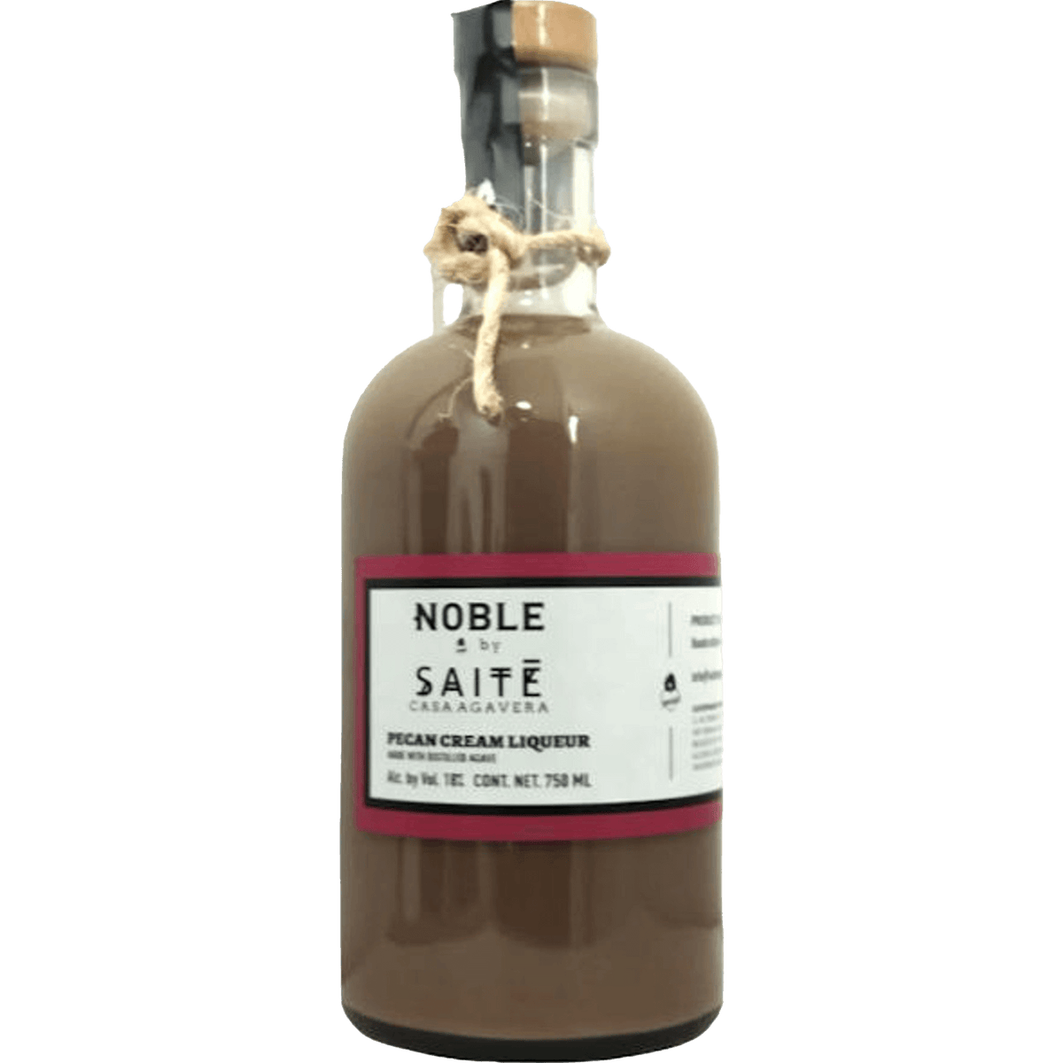 Noble by Saite Pecan Cream Liqueur bottle showcasing its rich, creamy pecan flavor and elegant design.