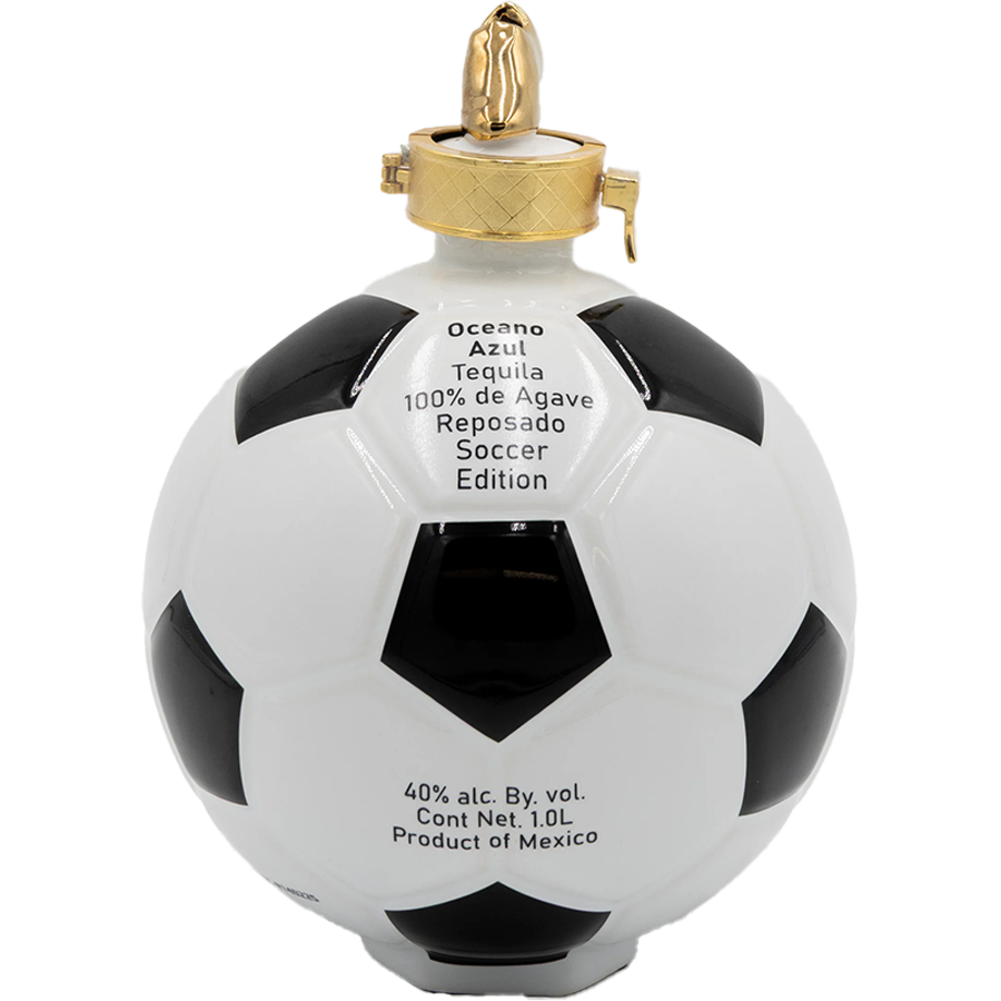Oceano Azul Soccer Ball Reposado Tequila 1L