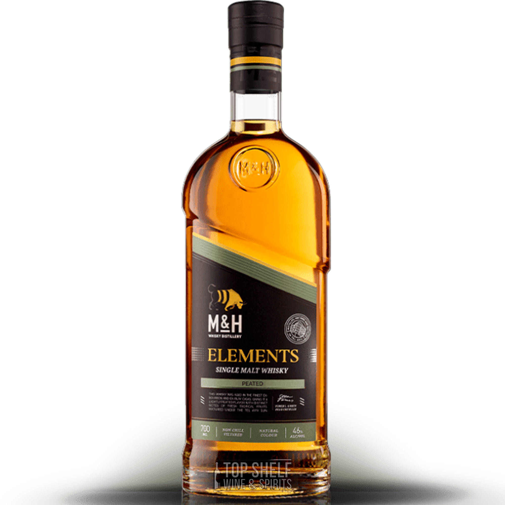 The M and H Distillery Elements Peated Single Malt Whisky