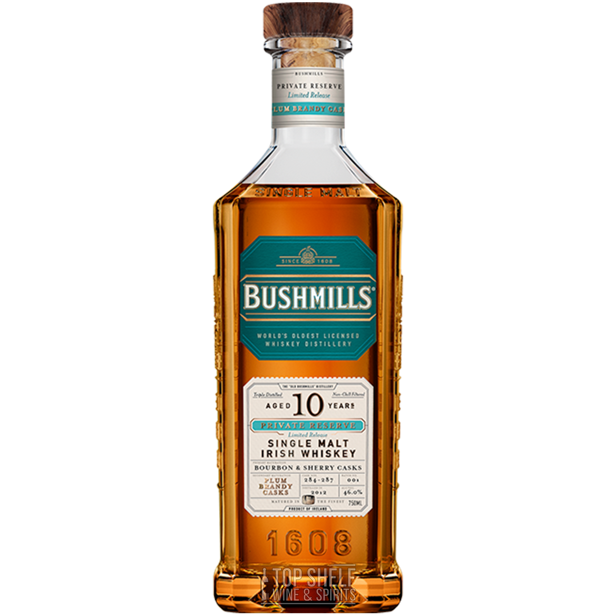 Bushmills Plum Brandy Cask 10 Year Private Reserve Whiskey