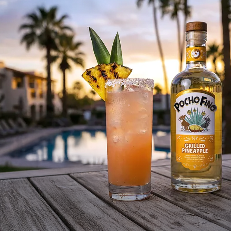 Pocho Fino Grilled Pineapple Tequila by Gabriel 'Fluffy' Iglesias 375ml