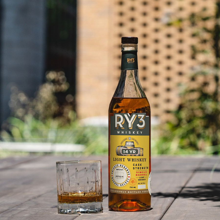 RY3 14 Year Light Cask Strength Whiskey