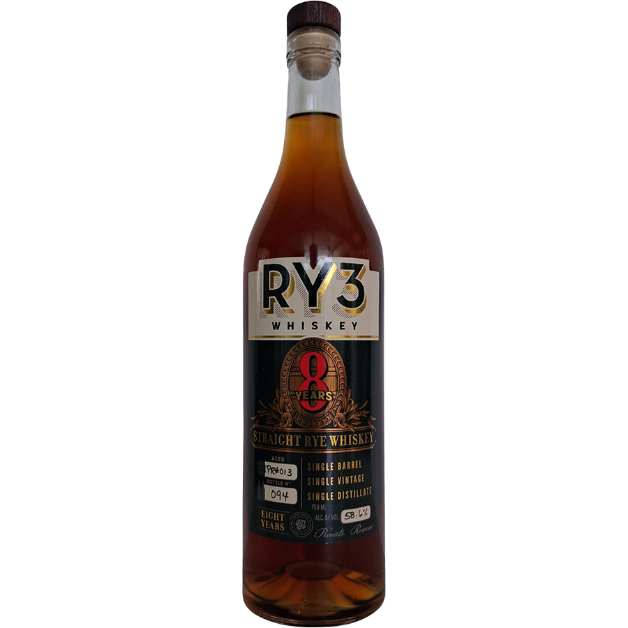 Ry3 8 Year Cask Strength Straight Rye