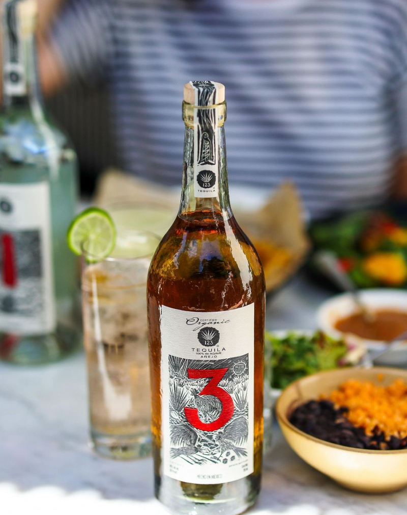 123 Organic Tequila Añejo (Tres) Tequila