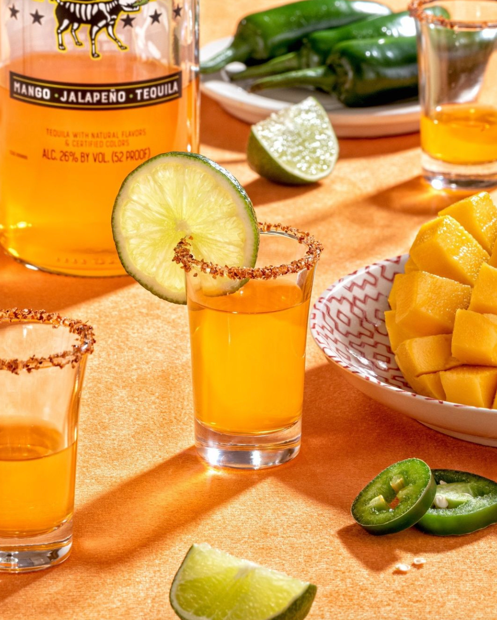 Mango Shotta Mango Jalapeño Tequila 50mL (10 Pack)