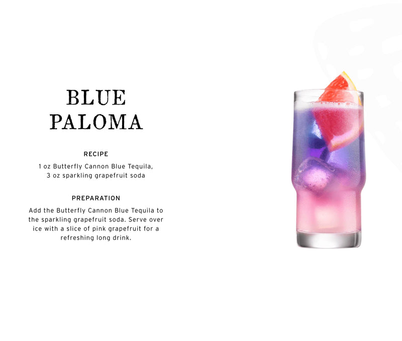 Butterfly Cannon Blue: Color Changing Tequila