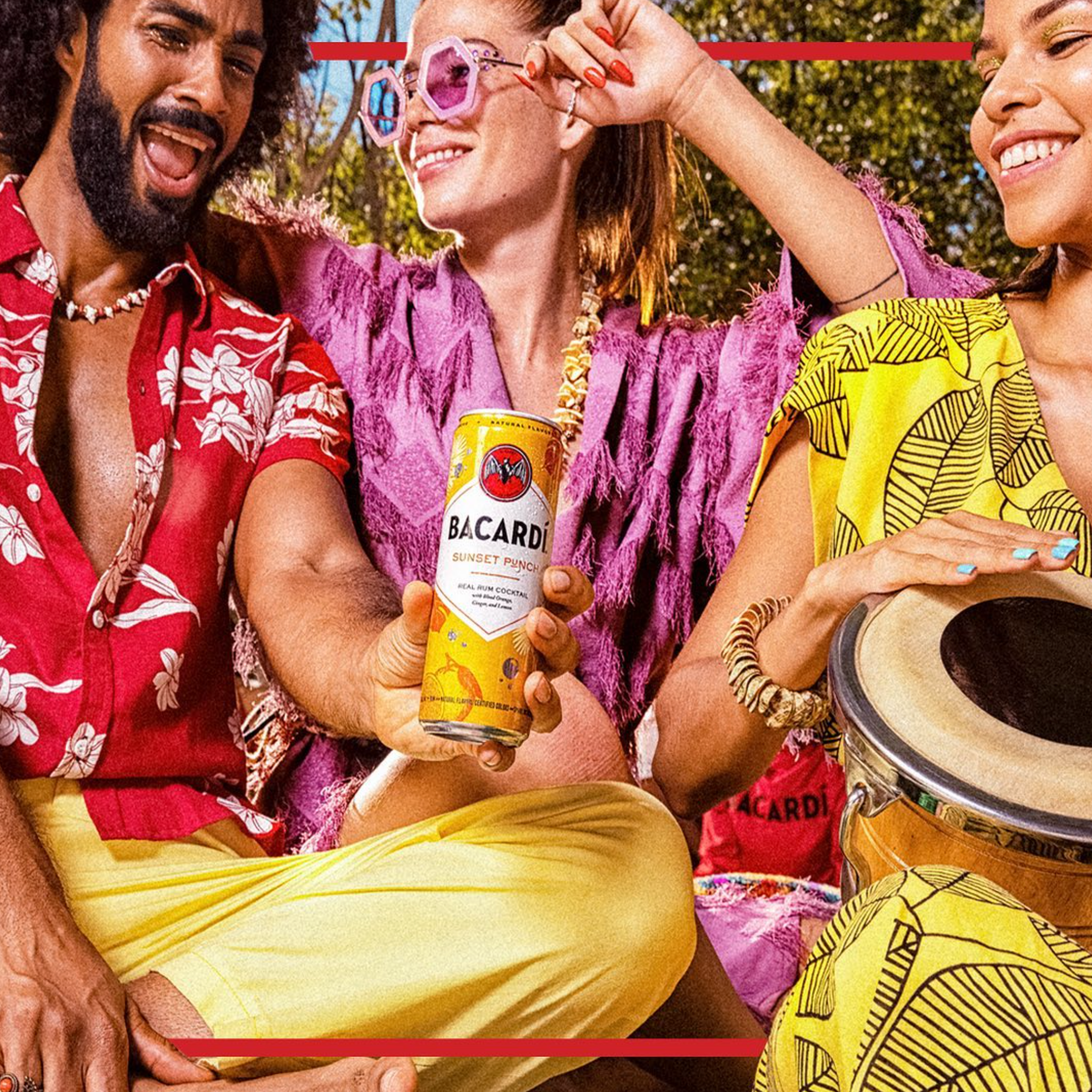 Bacardí Sunset Punch Cocktail (4 Pack)