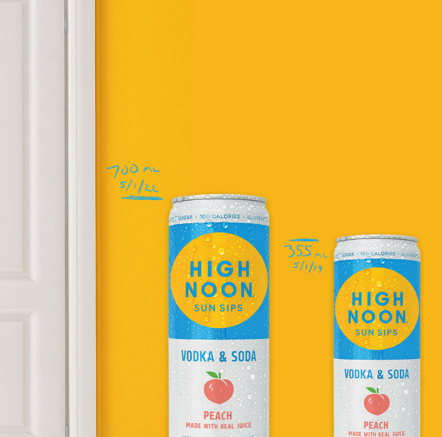 High Noon Peach Hard Seltzer (4 Pack) 355ml