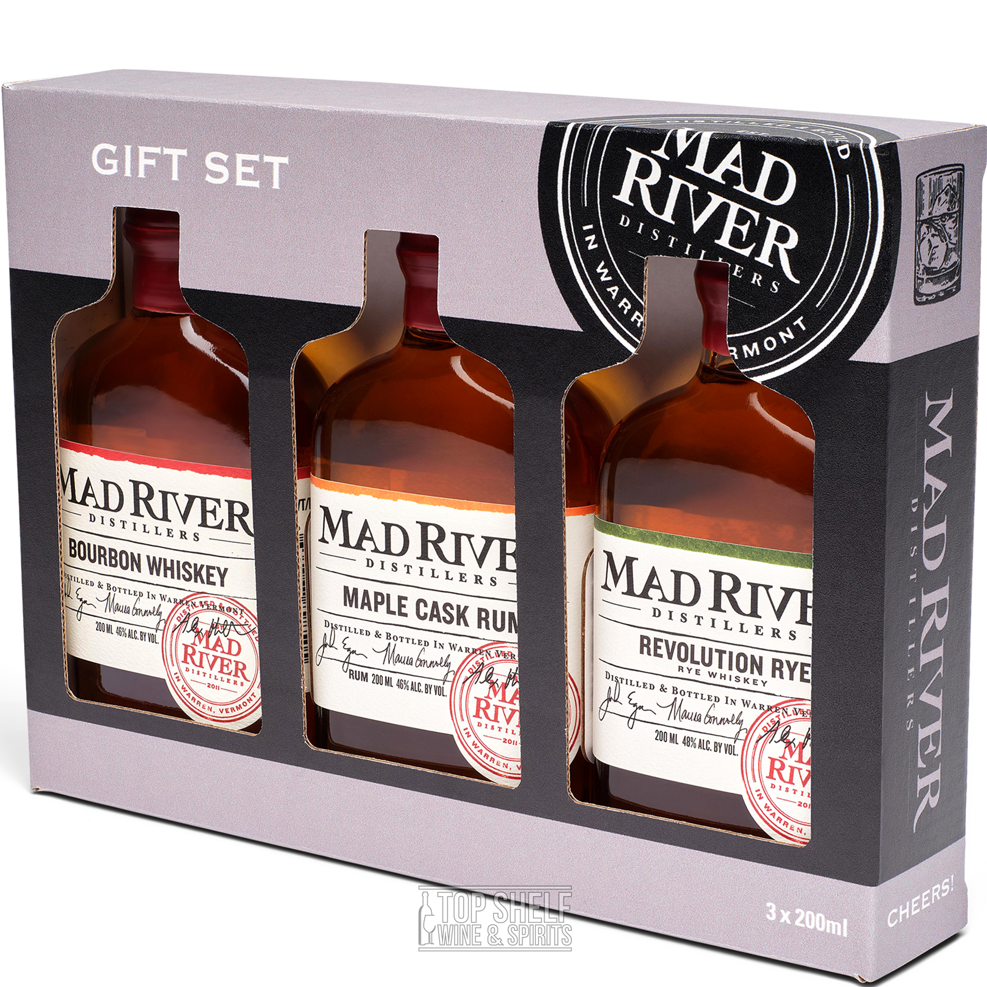 Mad River Distillers Whiskey Gift Pack 3x200ml