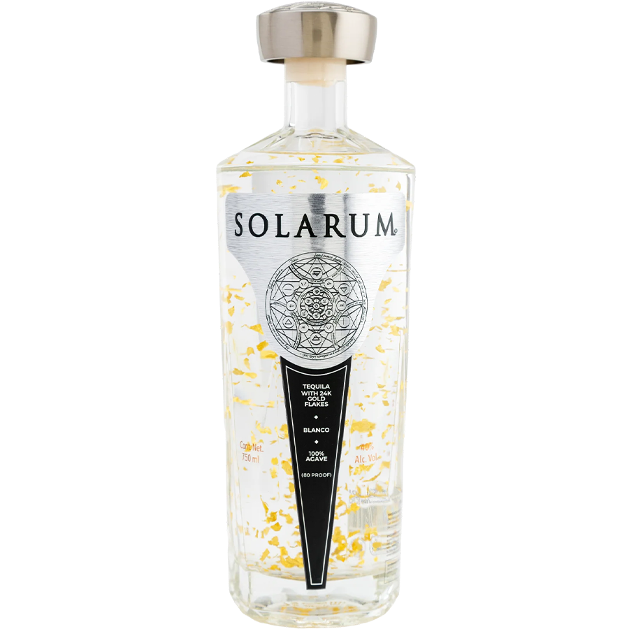 Solarum Blanco Tequila with 24k Gold