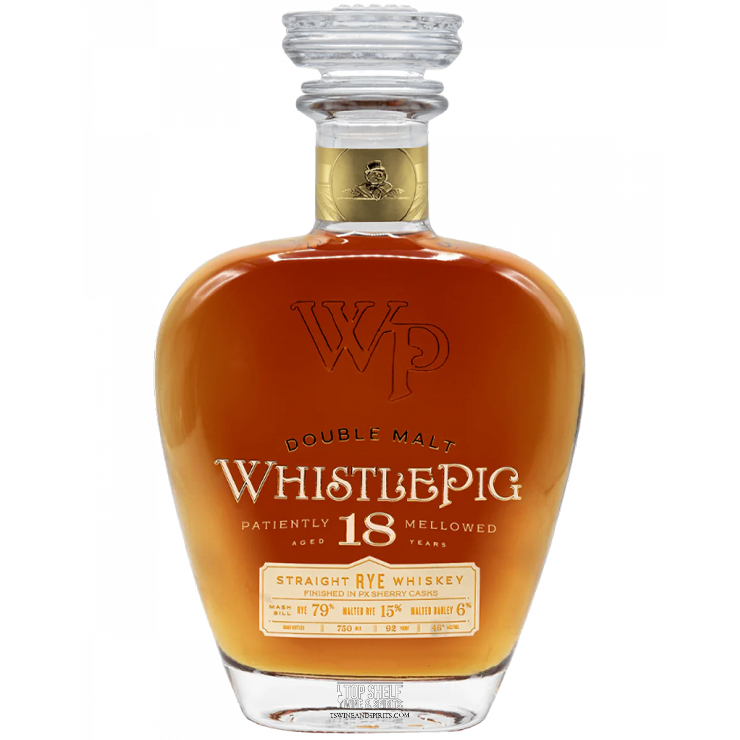 WhistlePig Double Malt 18 Year Old Straight Rye Whiskey (Old Bottle)