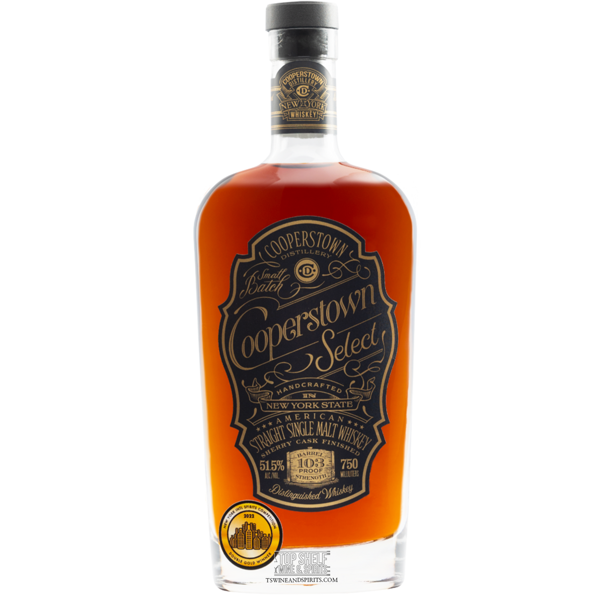 Cooperstown Distillery Select Sherry Cask Single Malt Whiskey