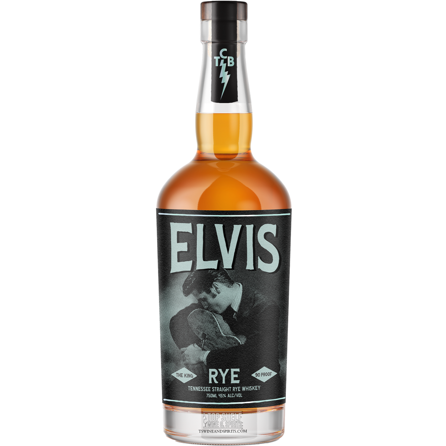 Elvis The King Straight Rye Tennessee Whiskey