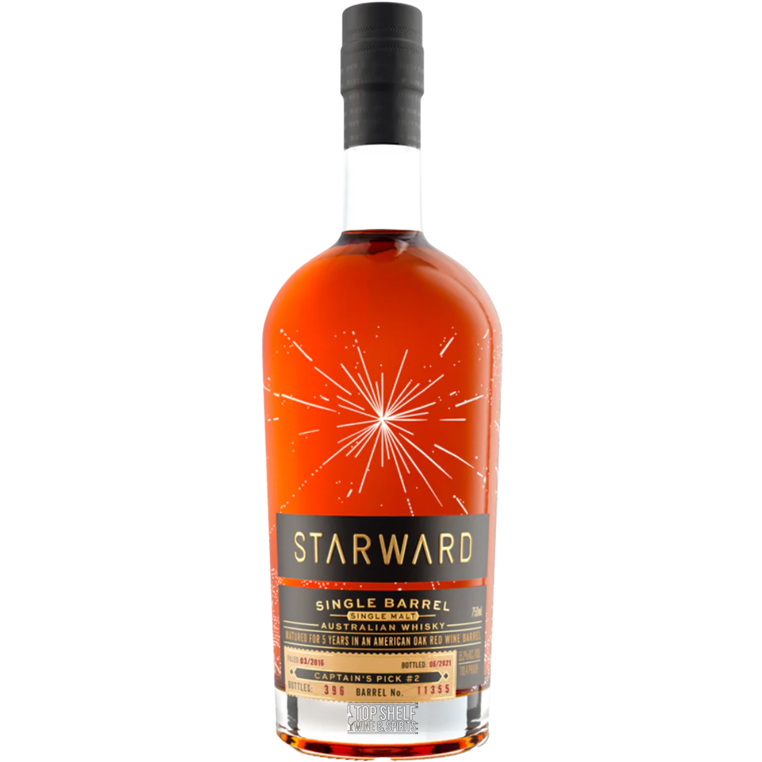 Starward Single Barrel Single Malt Captain's Pick #2 (Barrel No. 11355)