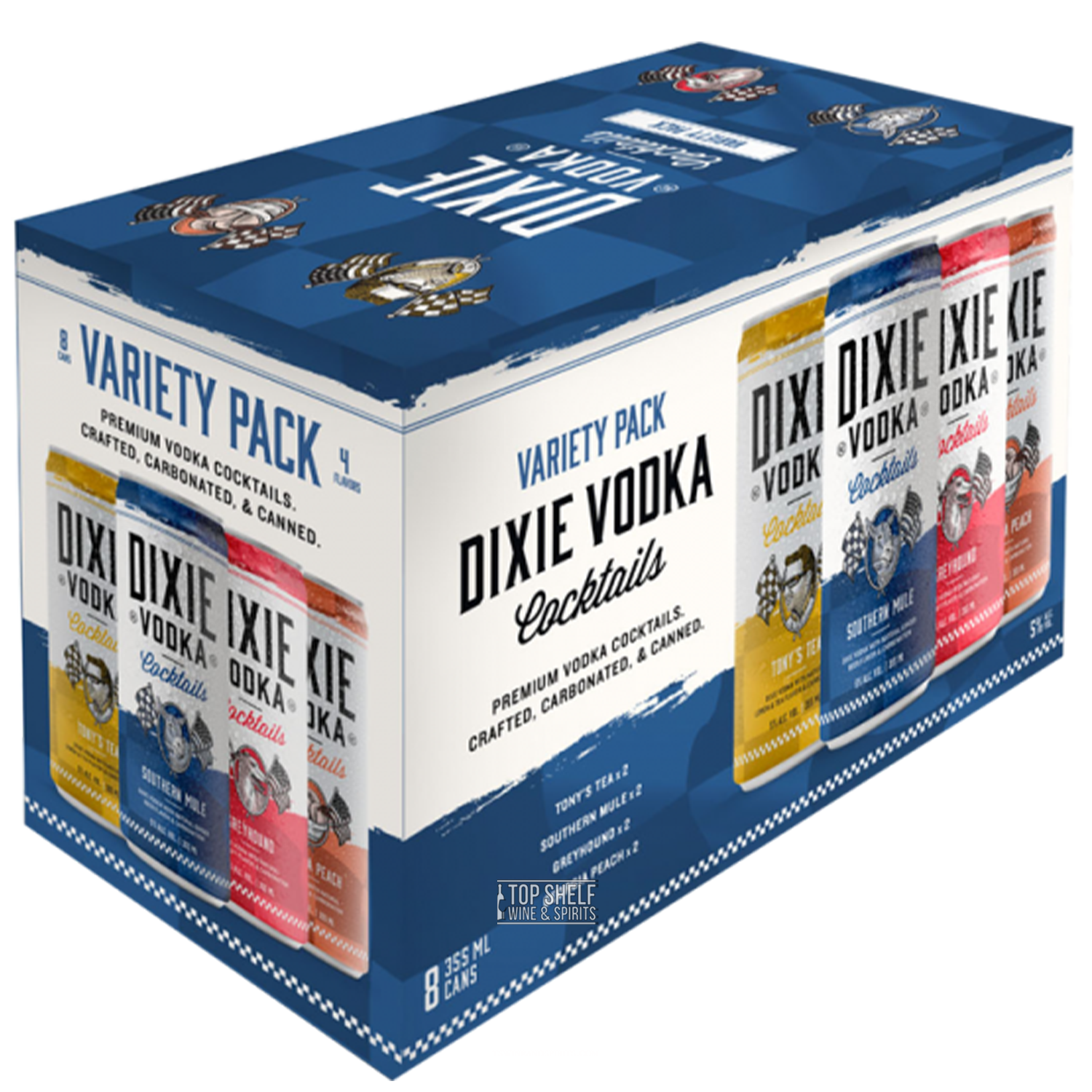 Dixie Vodka Cocktails Variety Pack (8 Cans)