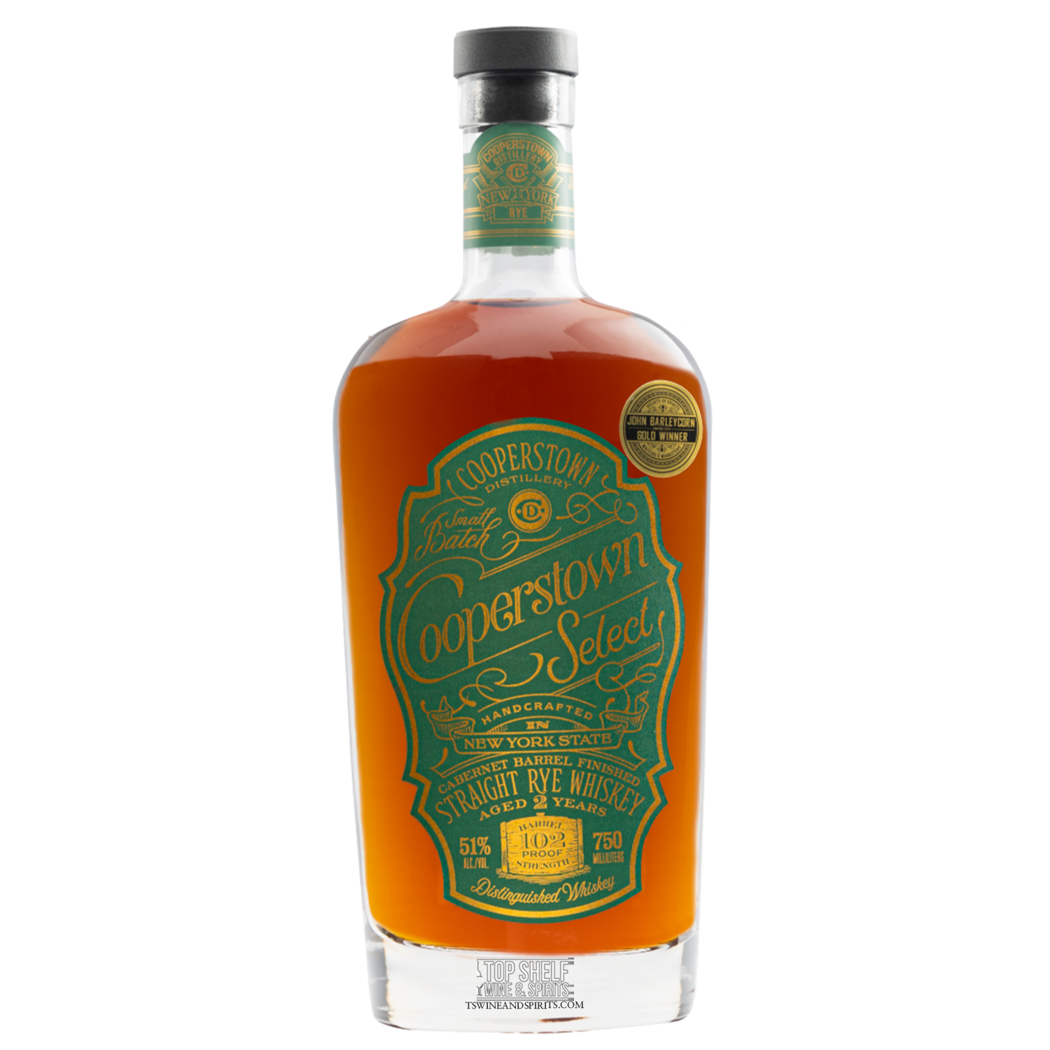 Cooperstown Select Straight Rye Whiskey