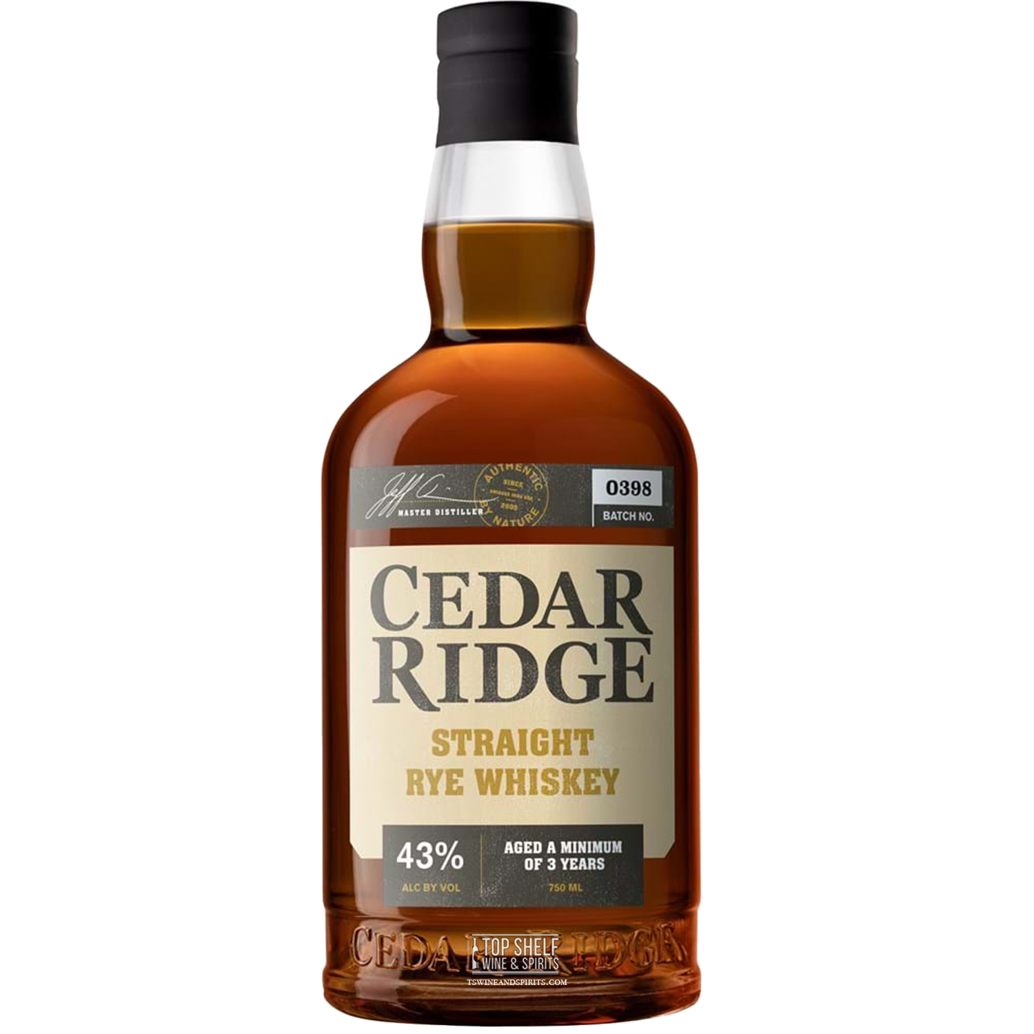 Cedar Ridge Straight Rye Whiskey