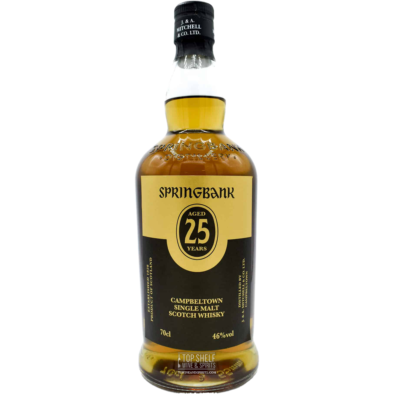 Springbank Distillery Campbeltown 25 Year Single Malt Scotch