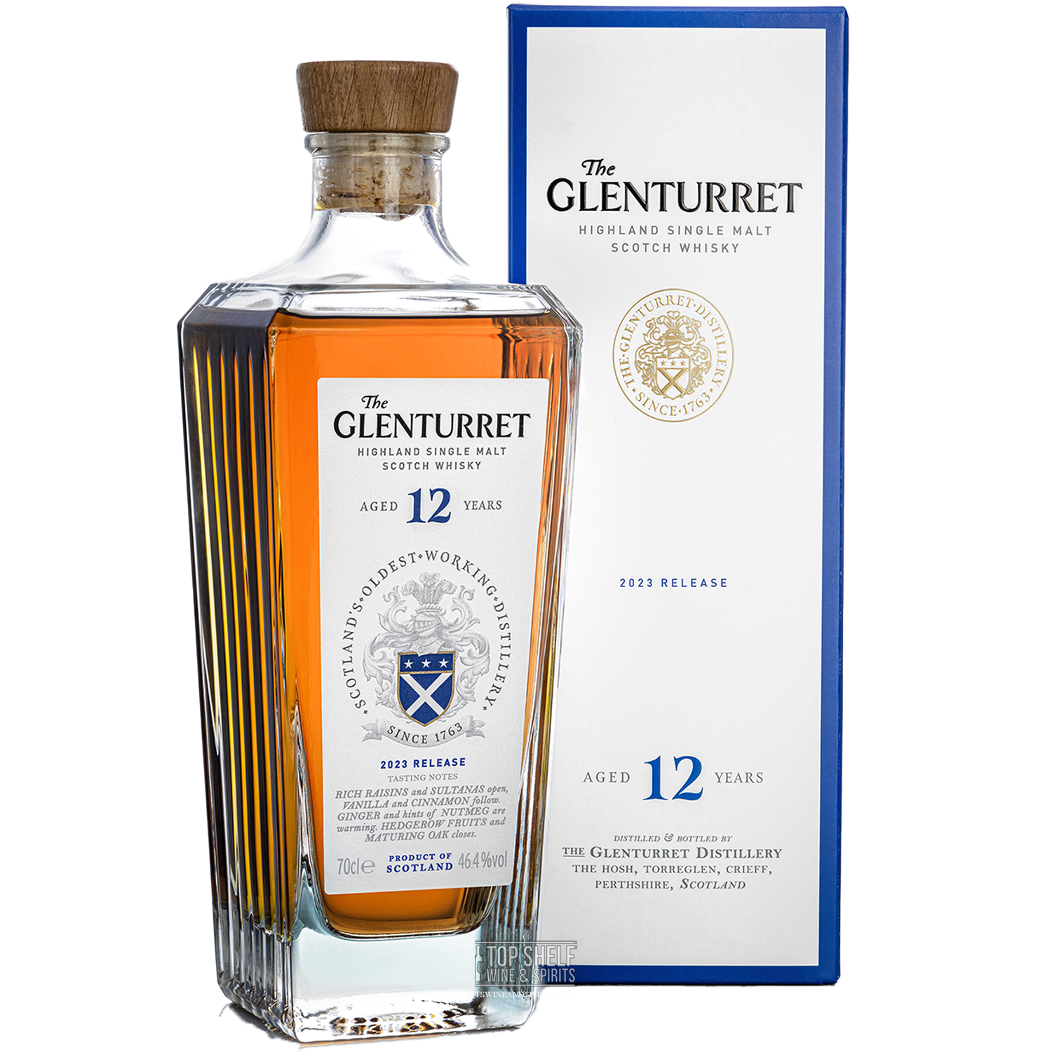 The Glenturret Highland 12 Year Single Malt Scotch Whisky