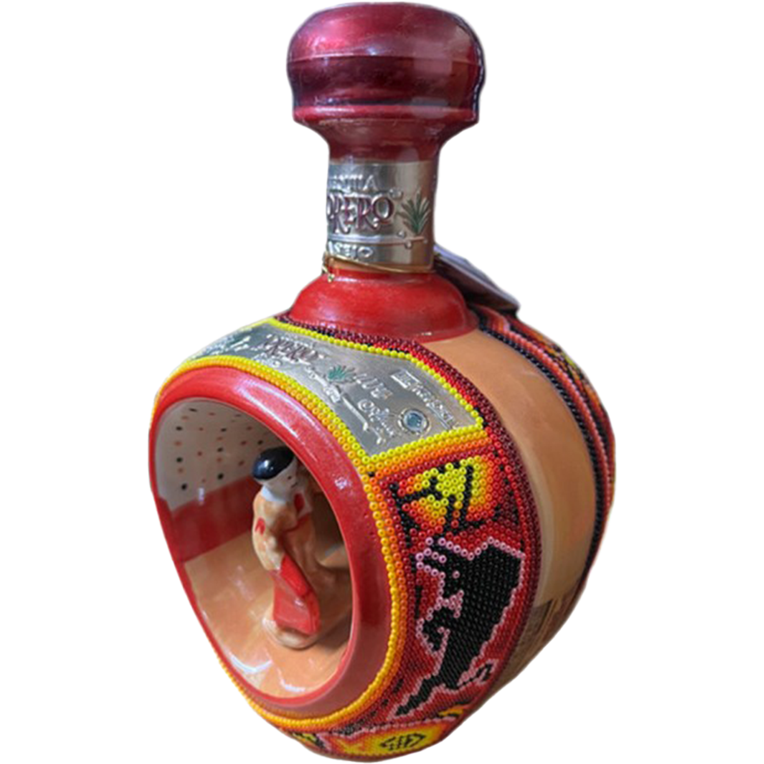 Torero Tequila Huichol (Matador Beaded Bottle) Reposado Tequila