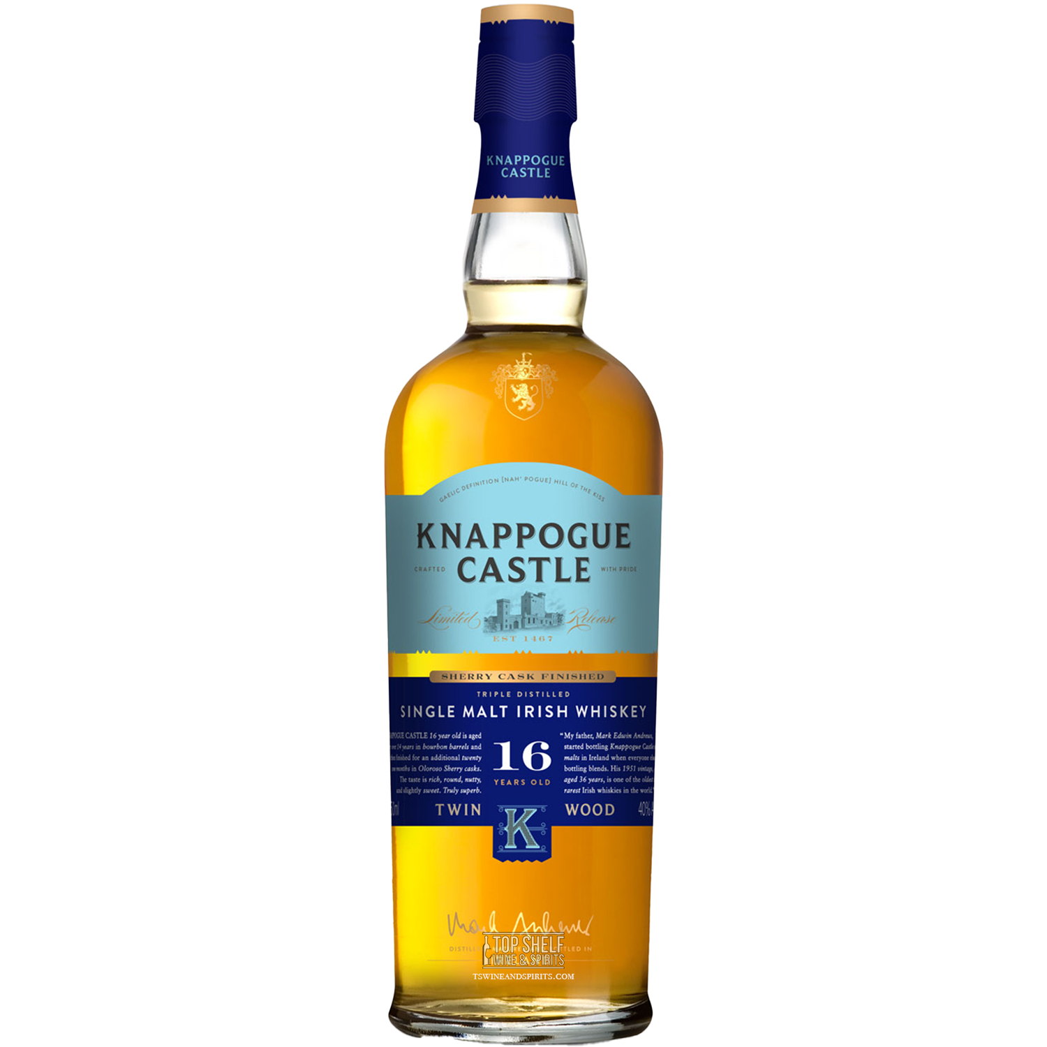 Knappogue Castle 16 Year Old Irish Whiskey