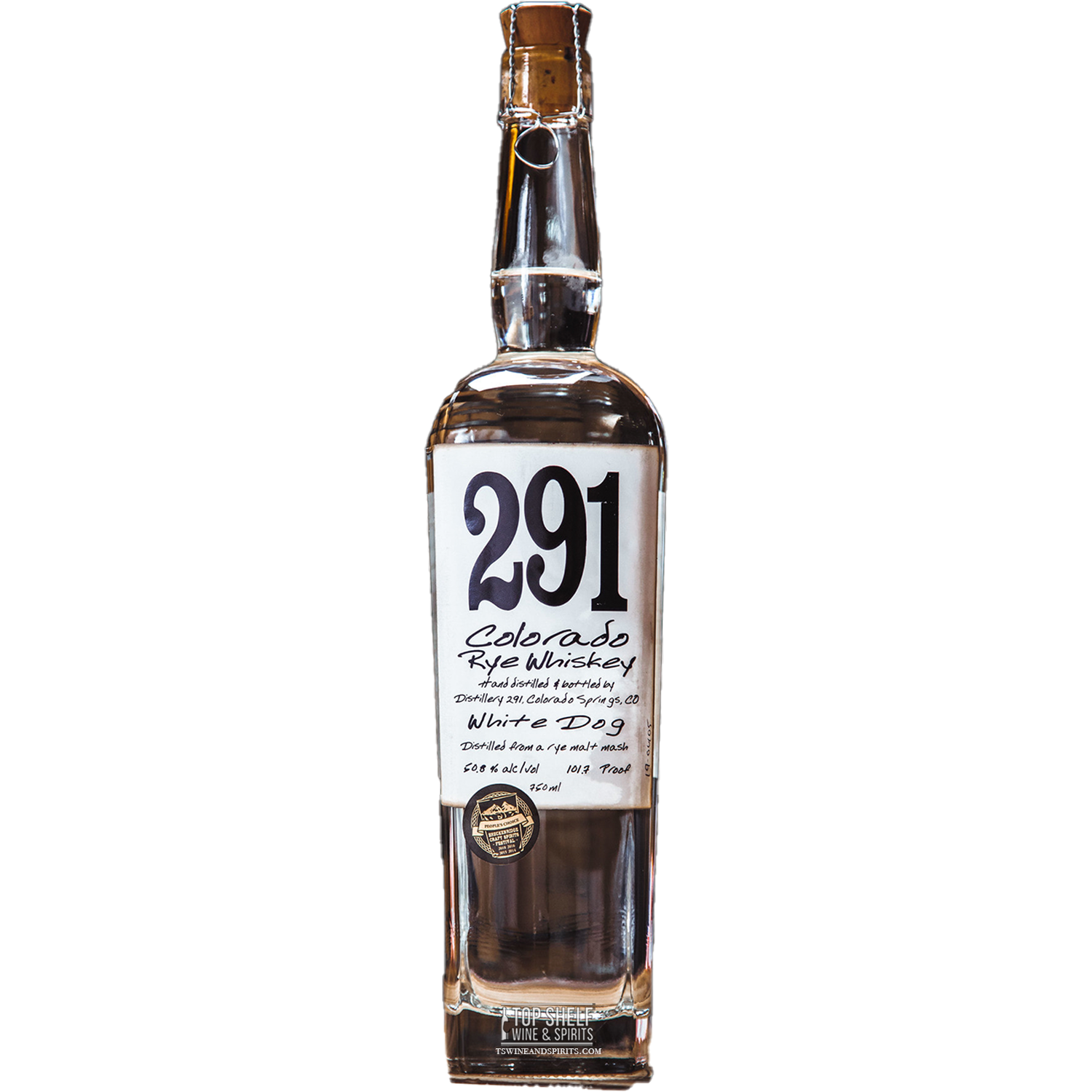 291 Colorado White Dog Rye Whiskey