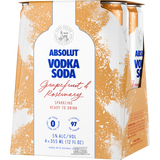 Absolut Grapefruit & Rosemary Vodka Soda (4 Pack Cans)