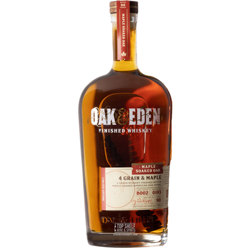 Oak and Eden 4 Grain & Maple Whiskey