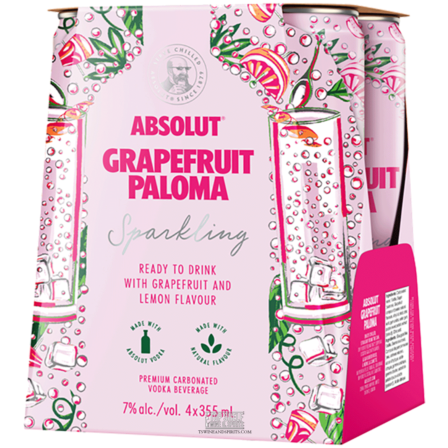 Absolut Grapefruit Paloma Cocktail (4 Pack Cans)